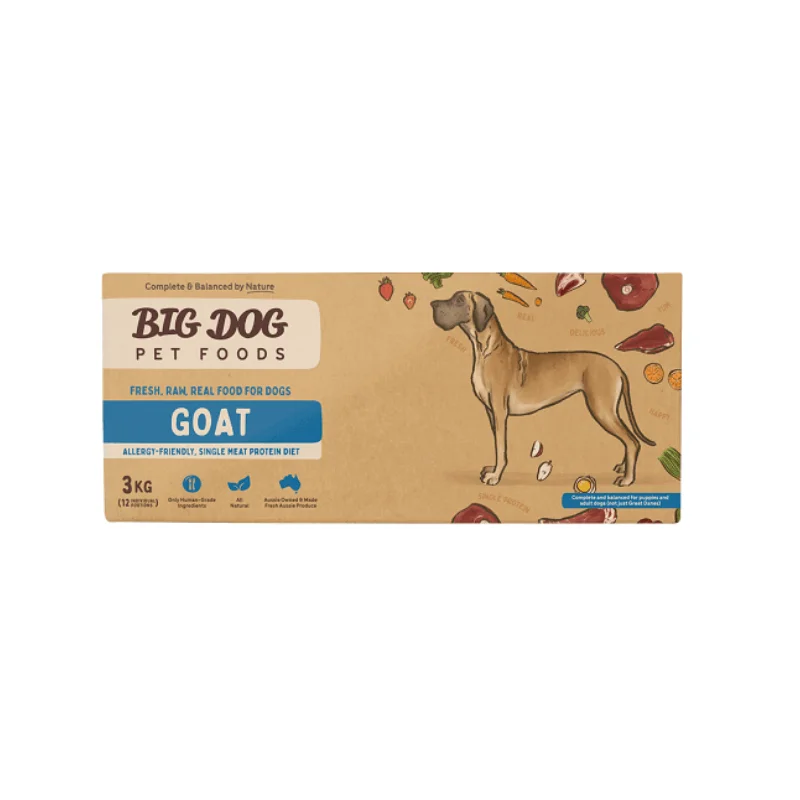 Big Dog Barf Single Protein Goat Raw Dog Food 3KG