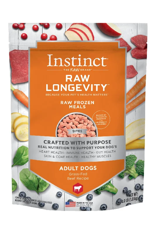 Instinct Longevity Beef Bites Raw Dog Food