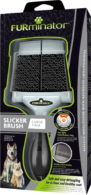 Furminator Dog & Cat Slicker Brush ,Firm, Large