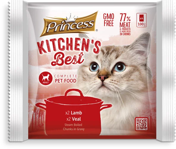 Princess Kitchen's best 4 pack pouches, Lamb/Veal