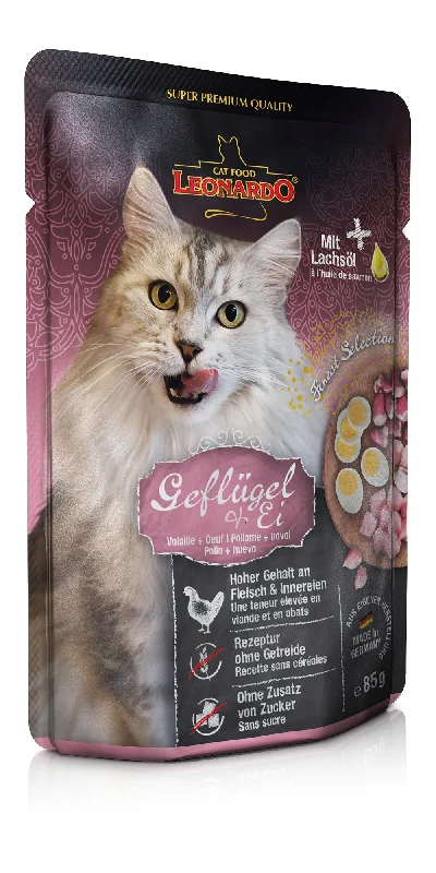 Leonardo Cat pouch Poultry & Egg, 85g