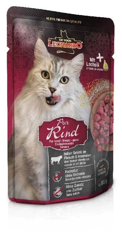 Leonardo Cat pouch Pure Beef, 85g