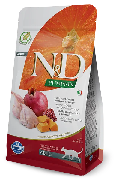 N & D Cat dry Pumpkin Grain Free - Quail & Pomegranate