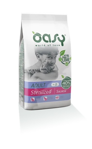 Oasy cat Adult Sterilised Salmon