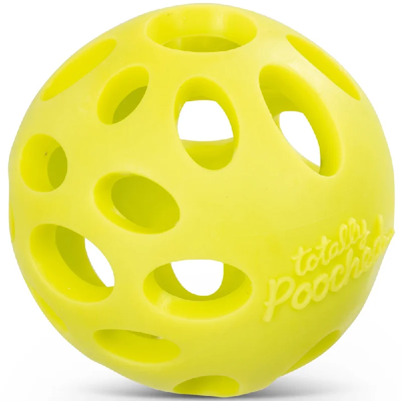 Totally Pooched Huff'n Puff Rubber Ball Dog Toy (Green)