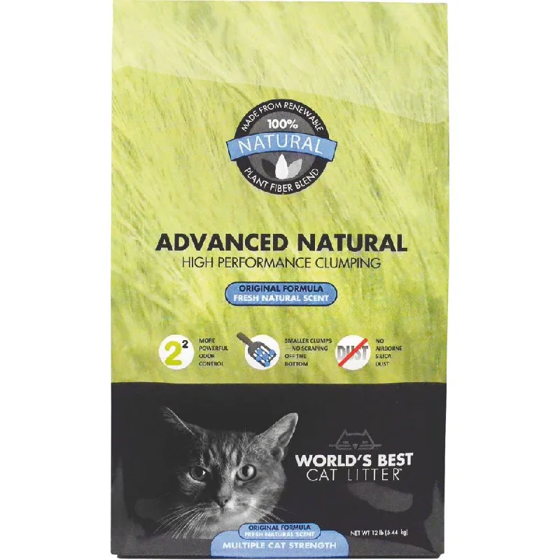 World's Best Cat Litter Advanced Natural Original Clumping Corn Kernel Cat Litter