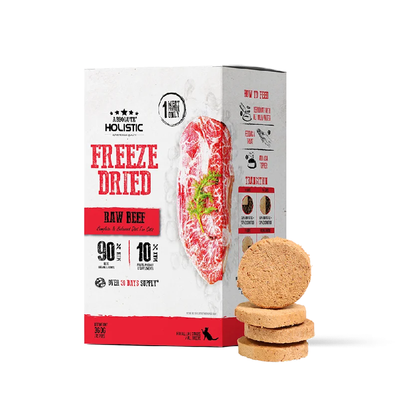 Absolute Holistic Cat Freeze Dried Raw Patties Beef 12.7oz