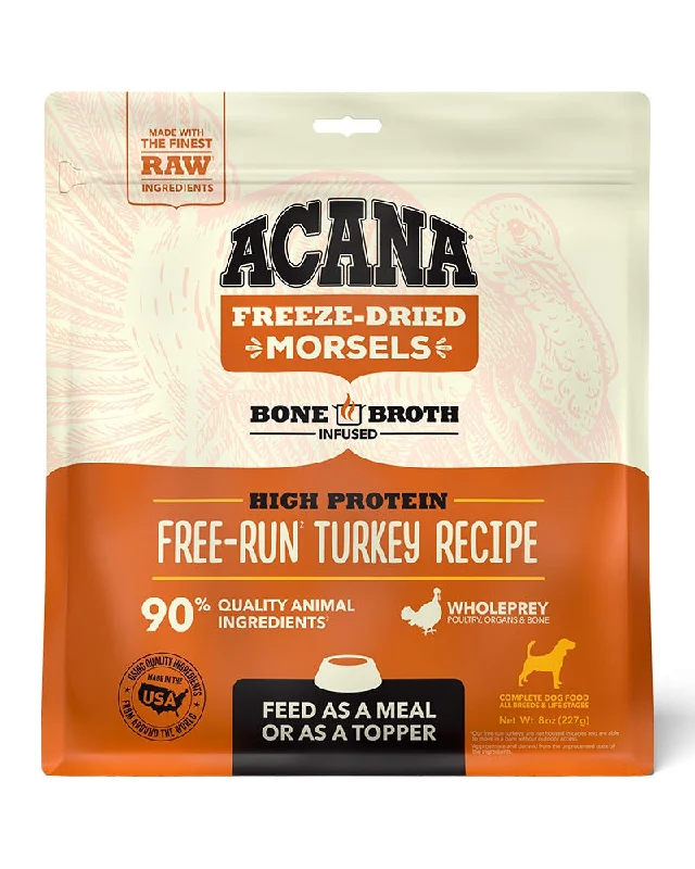 Acana Freeze-Dried Dog Food - Free-Run Turkey Morsels 8oz