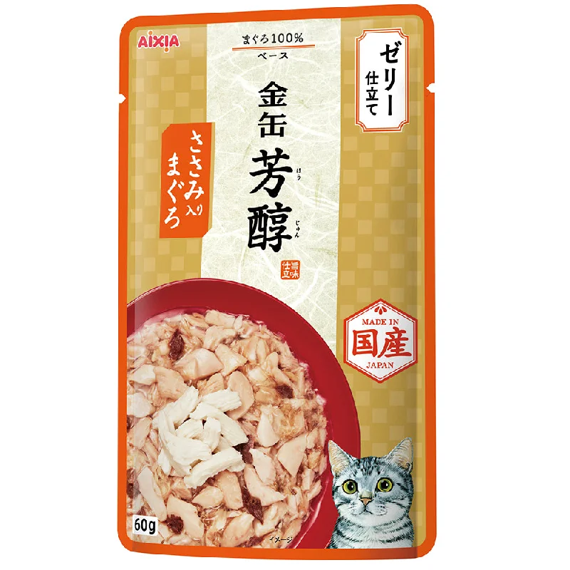 Aixia Cat Kin-Can Rich Pouch Tuna with Chicken in Rich Sauce 60g (GHP10)