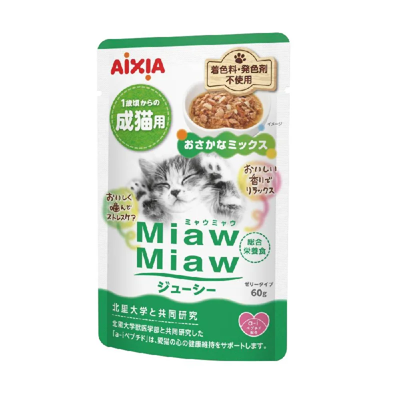 Aixia Miaw Miaw Juicy Pouch Fish Mix 60g (MJ4)