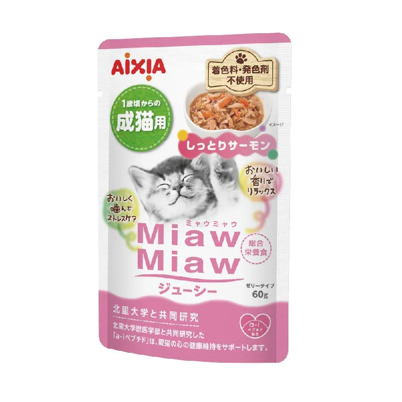 Aixia Miaw Miaw Juicy Pouch Salmon 60g (MJ10)