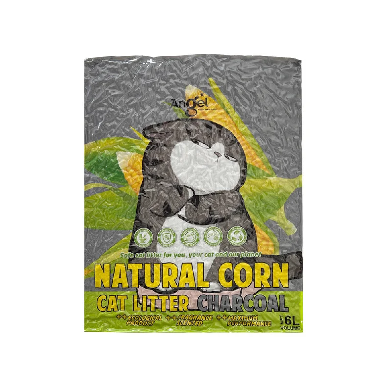 Angel Natural Corn Cat Litter Charcoal 6L