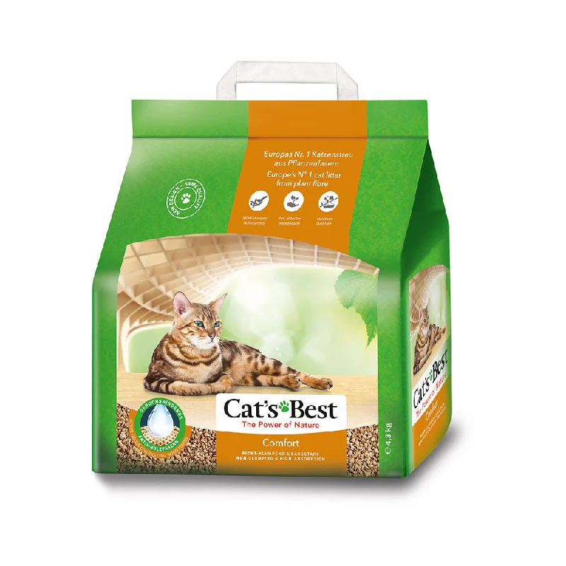 Cat's Best Comfort Cat Litter - Non-Clumping & High Absorption 10L / 4.3kg