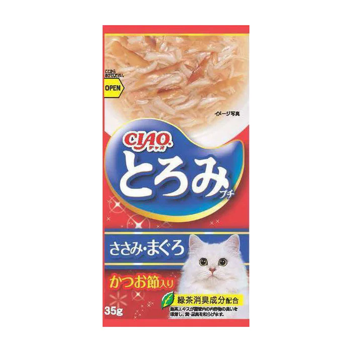 Ciao Cat Toromi Line Pouch - Chicken Fillet Tuna & Bonito 140g (35g x 4) (TCR-134)