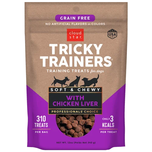 Cloud Star Tricky Trainers Soft & Chewy Chicken Liver Dog Treats 12oz