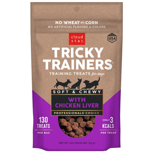 Cloud Star Tricky Trainers Soft & Chewy Chicken Liver Dog Treats 5oz