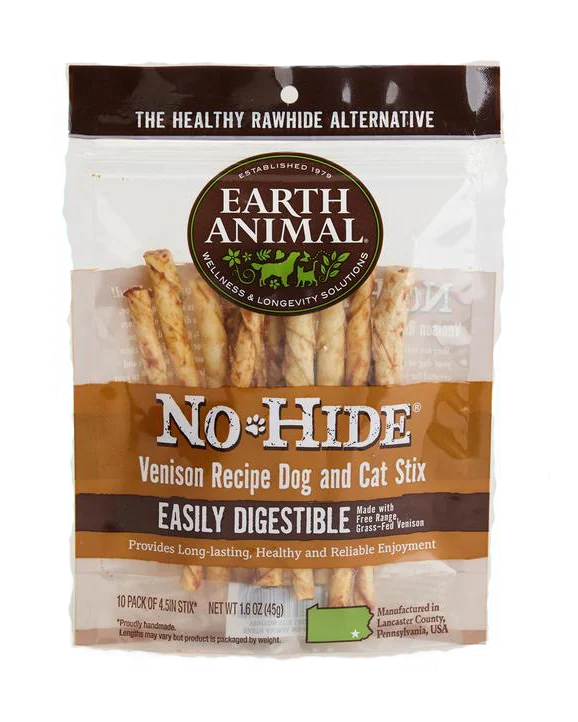 Earth Animal Venison No-Hide® Stix Dog Chews