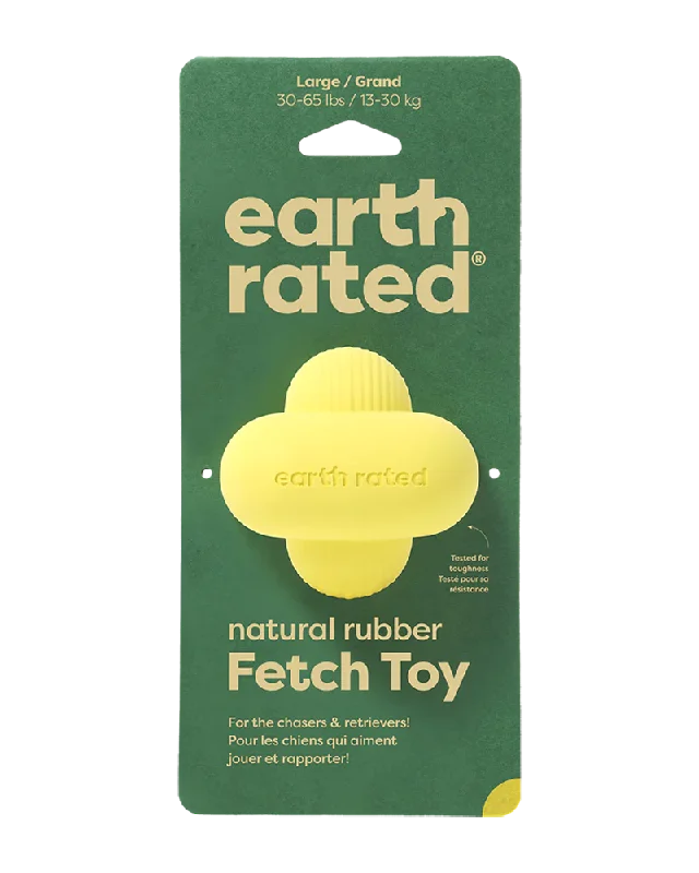 Earth Rated Yellow Fetch Dog Toy - Large 3"