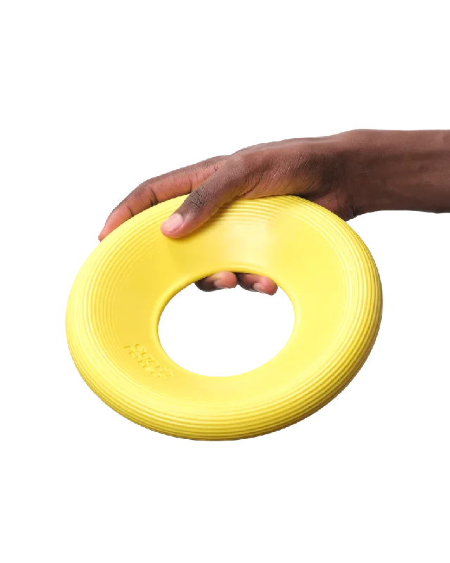 Earth Rated Yellow Flyer Dog Toy - Large 8.7"