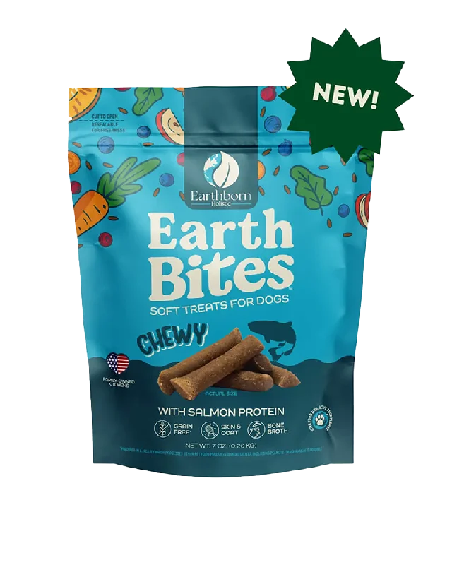 Earthborn Holistic EarthBites Chewy Grain-Free Dog Treats - Salmon 7oz