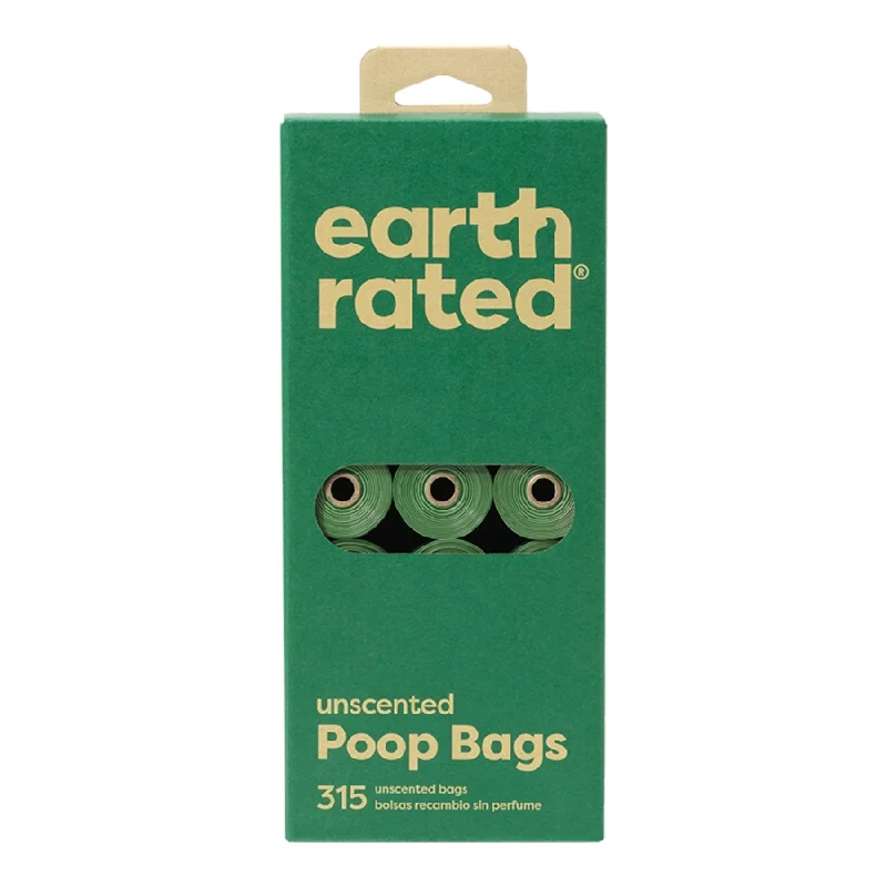 Earth Rated Unscented Poop Bags - 21 Rolls, 315 Bags