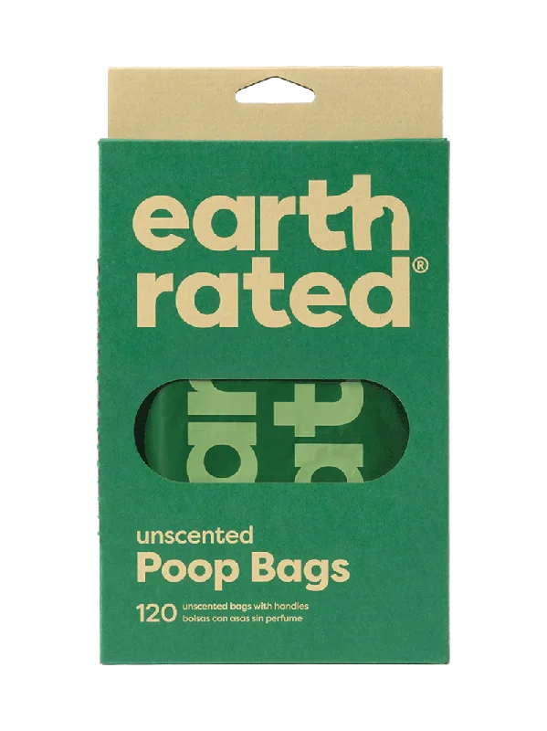 Earth Rated Easy-Tie Handle Poop Bags - Unscented 120 Bags