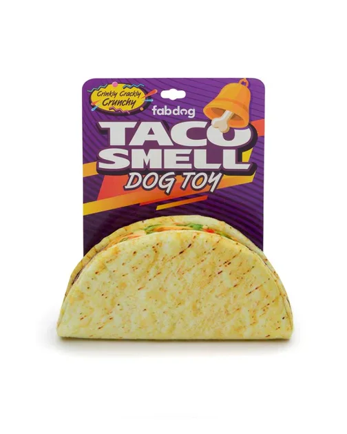 FabDog Foodies Taco Smell Taco Dog Toy