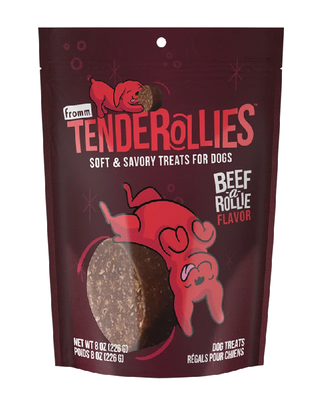 Fromm Tenderollies Beef-a-Rollie Dog Treats 8oz