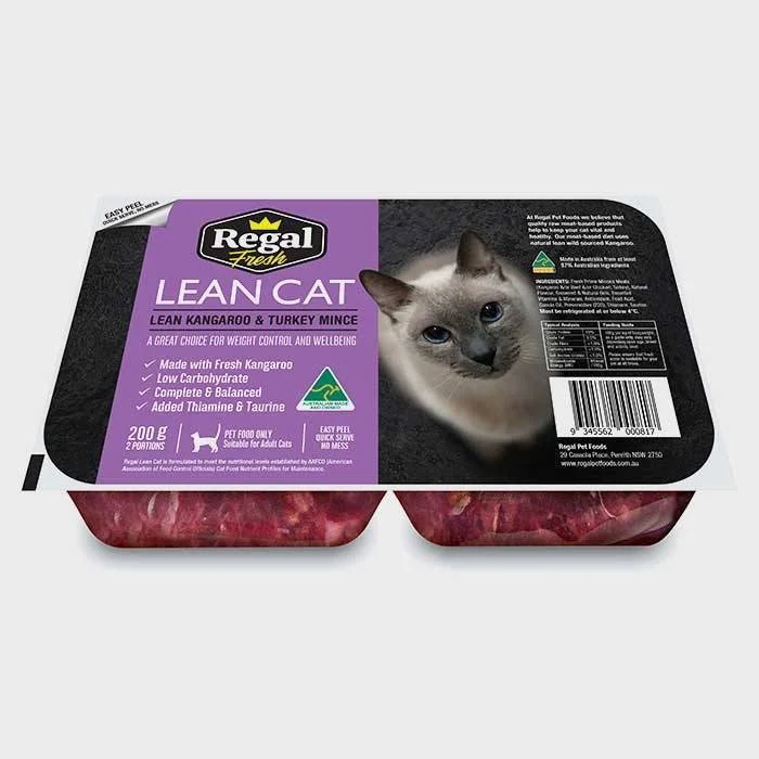 *FROZEN* Lean Cat Fresh Raw Kangaroo with Turkey 2x100g