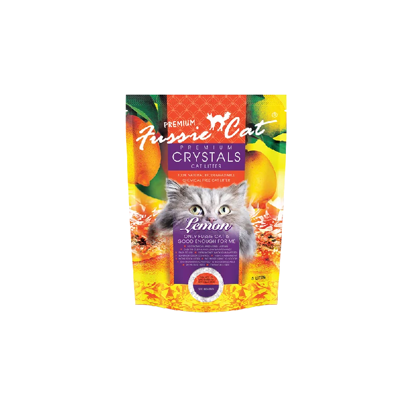 Fussie Cat Premium Crystals Litter Lemon 5L