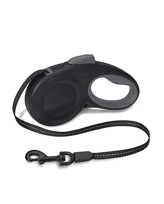 Halti Black & Grey Retractable Lead - Small, 10ft