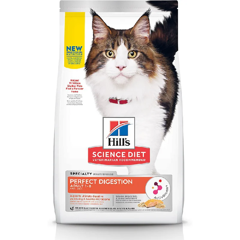 Hill's Science Diet Feline Adult Perfect Digestion Salmon, Brown Rice & Whole Oats 3.5lb