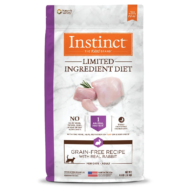 Instinct The Raw Brand Cat Limited Ingredient Diet Grain-Free Recipe with Real Rabbit 4.5lb