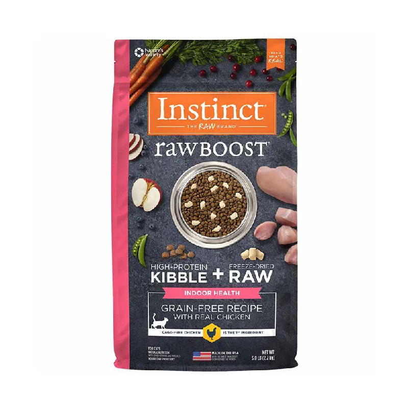 Instinct The Raw Brand Cat Raw Boost Kibble Indoor Healthy Grain-Free Real Chicken 5lb