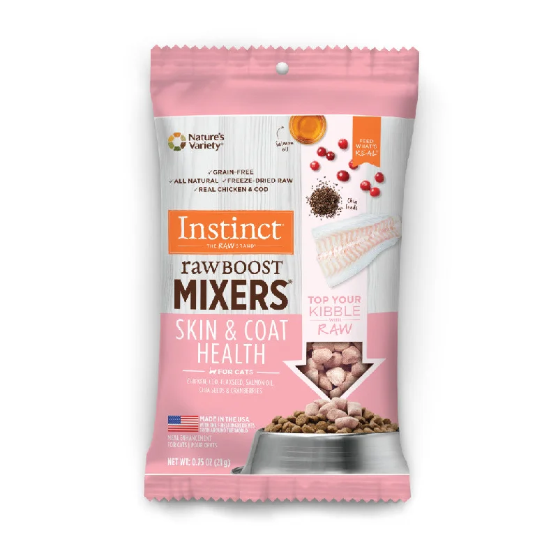 Instinct The Raw Brand Cat Raw Boost Mixers Freeze-Dried Raw Skin & Coat Health Recipe 0.75oz