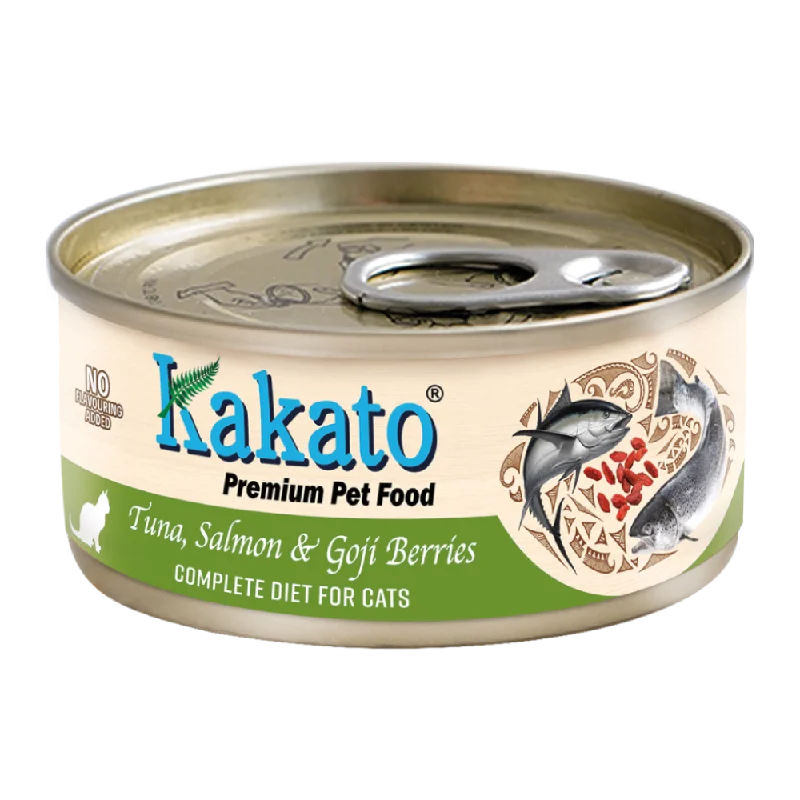 Kakato Premium Cat Food Complete Diet - Tuna, Salmon & Goji Berries 70g