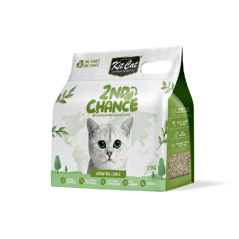 KitCat Cat 2nd Chance Litter Green Tea Leaves 2.5kg