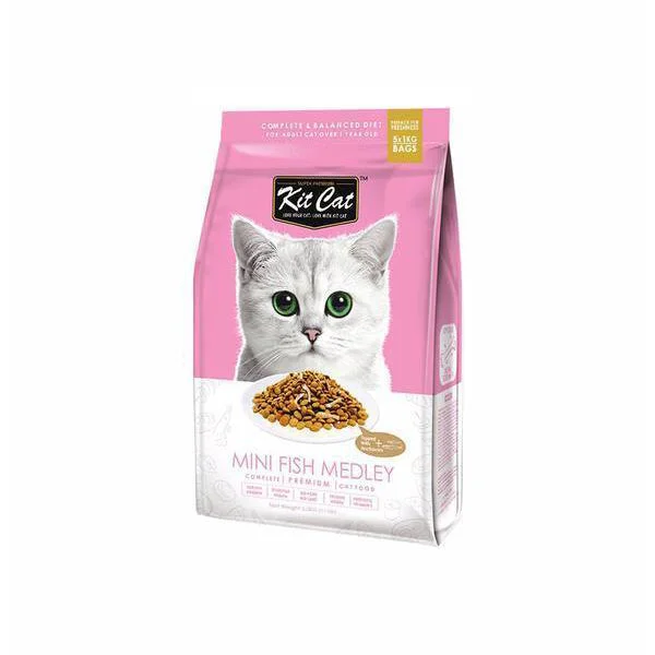 KitCat Premium Cat Food Mini Fish Medley 5kg