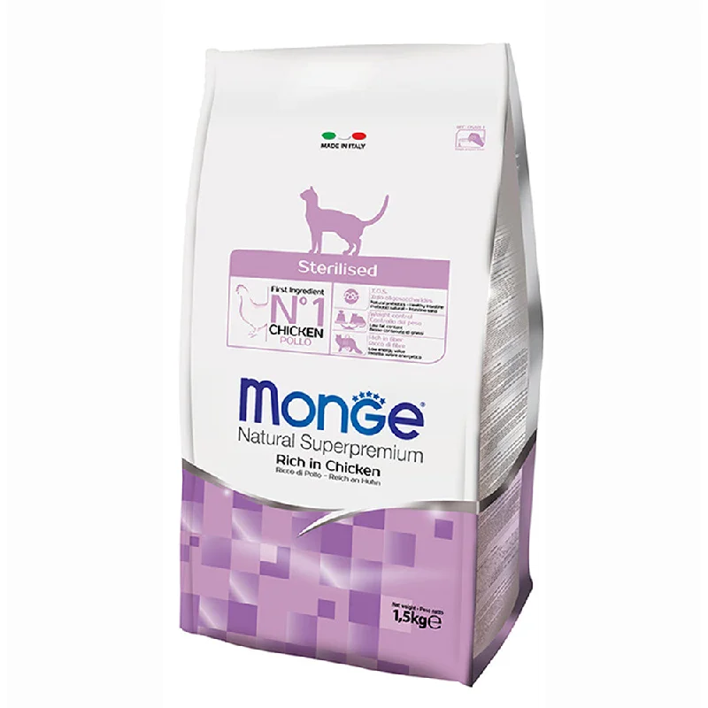 Monge Cat Natural Superpremium Sterilised Rich in Chicken 1.5kg