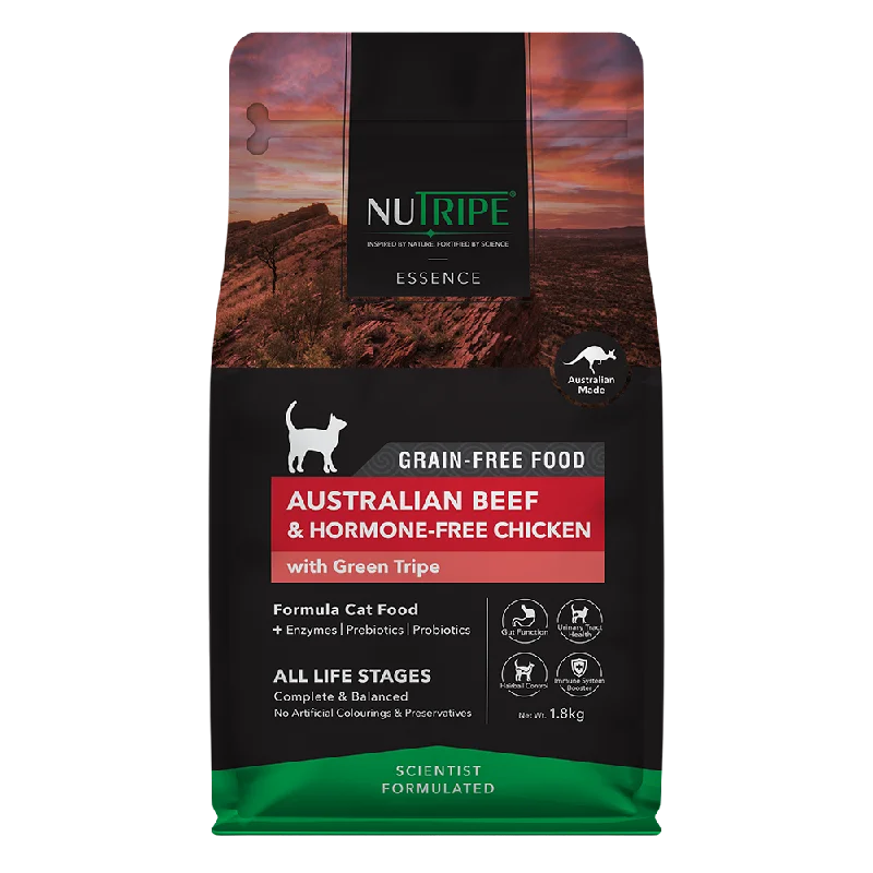 Nutripe Cat Essence Australian Beef & Hormone-Free Chicken with Green Tripe 1.8kg