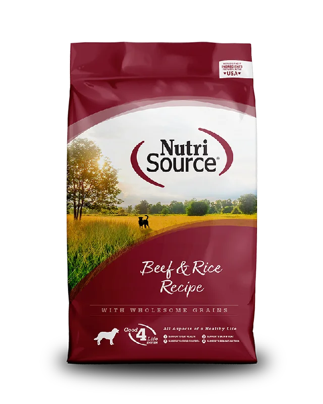 NutriSource Beef & Rice Dry Dog Food 26lb