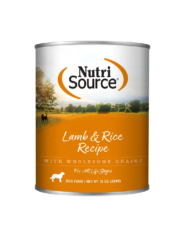 NutriSource Lamb & Rice Wet Dog Food 13oz