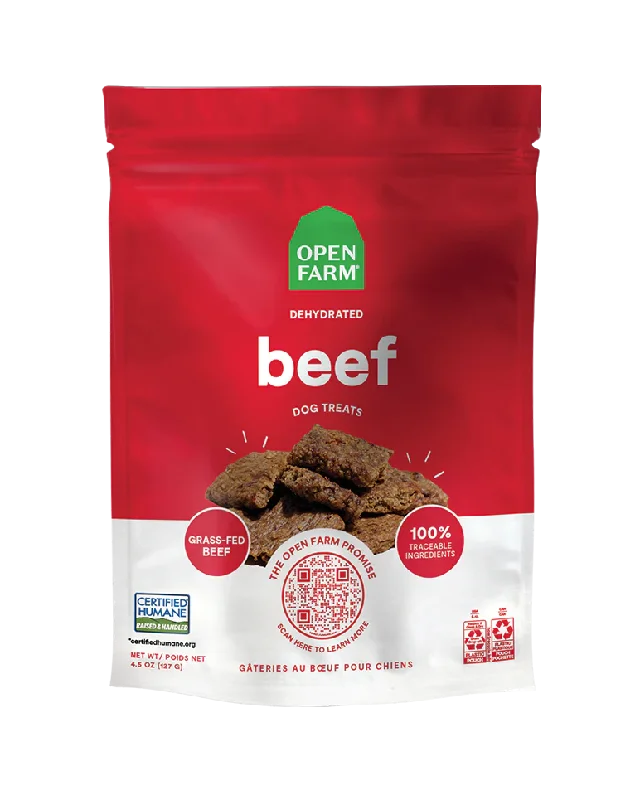 Open Farm Dehydrated Beef Dog Treats 4.5oz