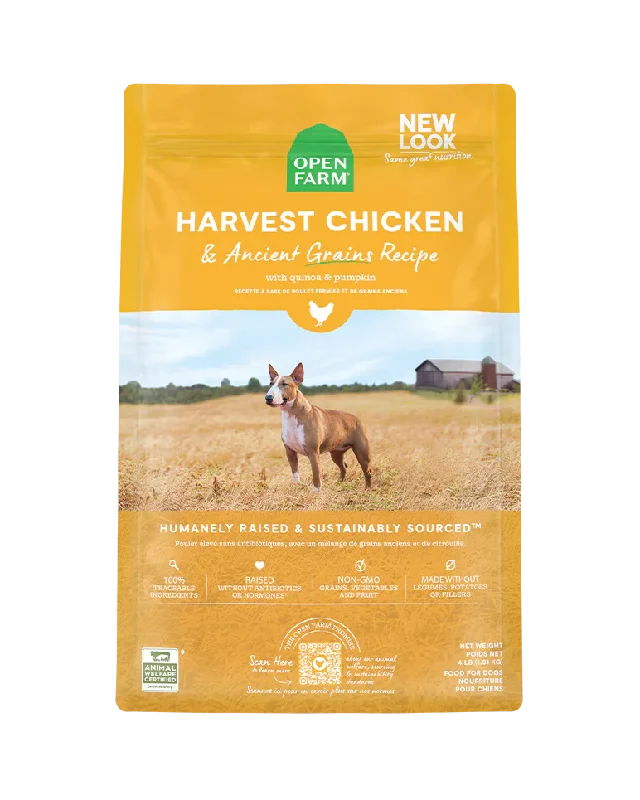 Open Farm Harvest Chicken & Ancient Grains Dry Dog Food 22lb