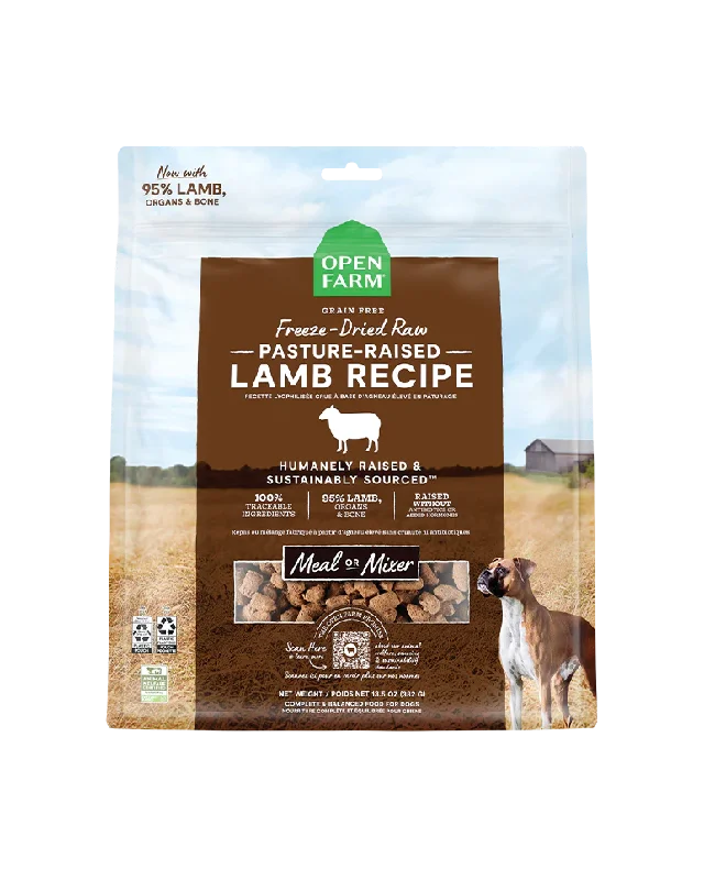 Open Farm Freeze-Dried Raw Pasture-Raised Lamb Dog Food 13.5oz