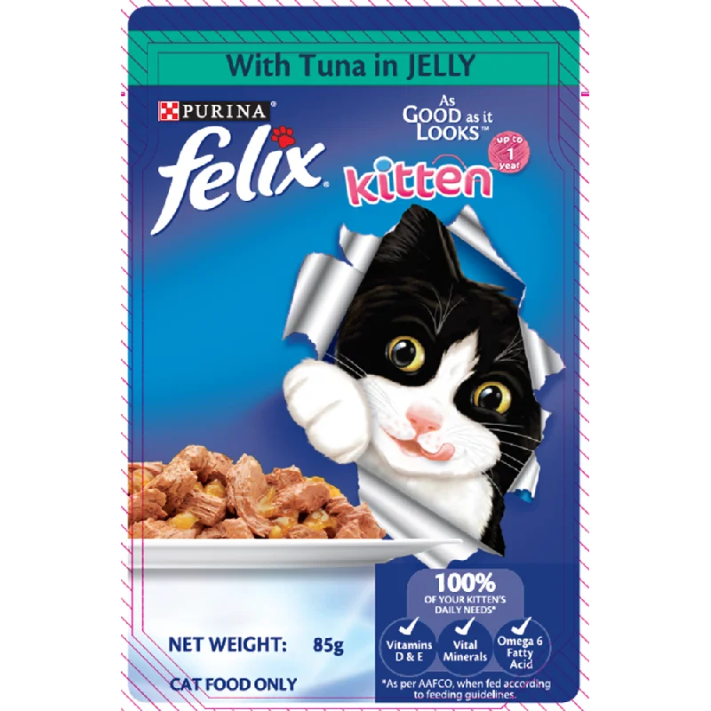 Purina Cat Felix Kitten Tuna in Jelly 85g