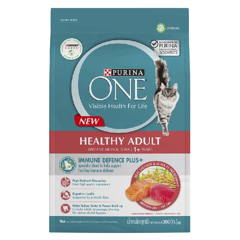 Purina One Cat Healthy Adult Salmon & Tuna 380g