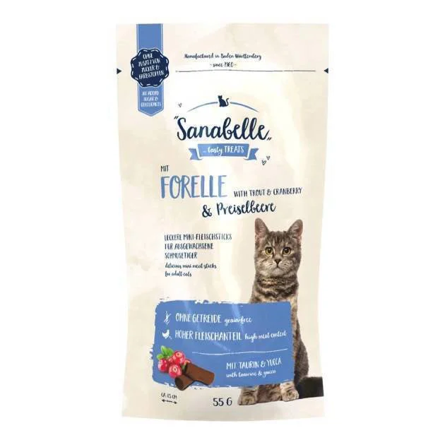 Sanabelle Cat Snack Trout & Cranberry 55g