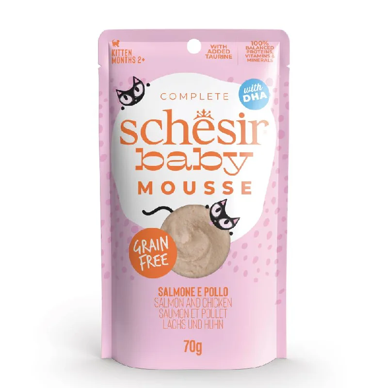 Schesir Cat Baby Pouch Mousse Salmon And Chicken 70g