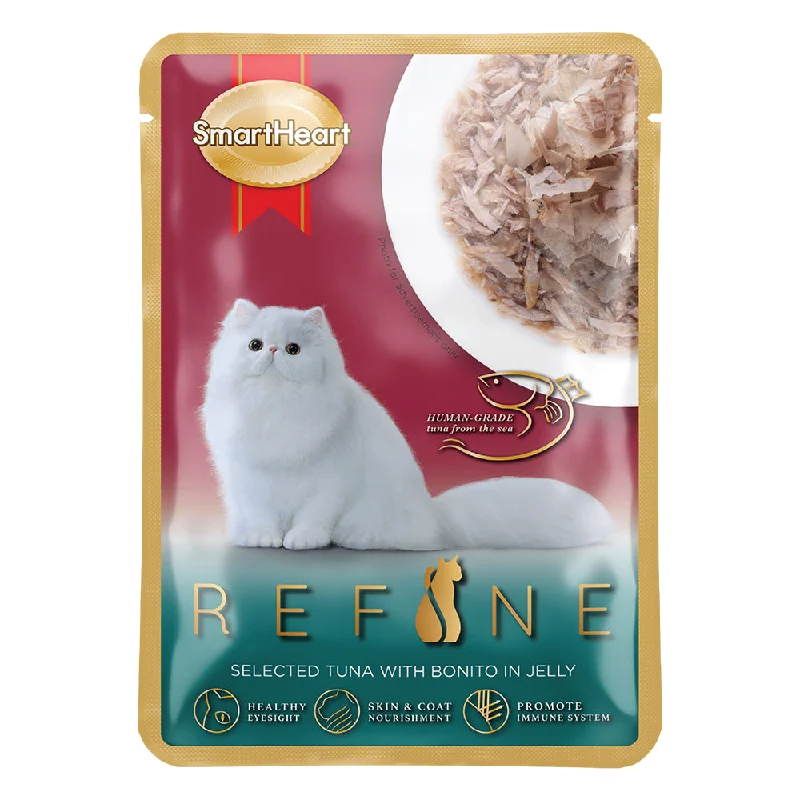 SmartHeart Cat Pouch Refine Selected Tuna with Bonito in Jelly 70g